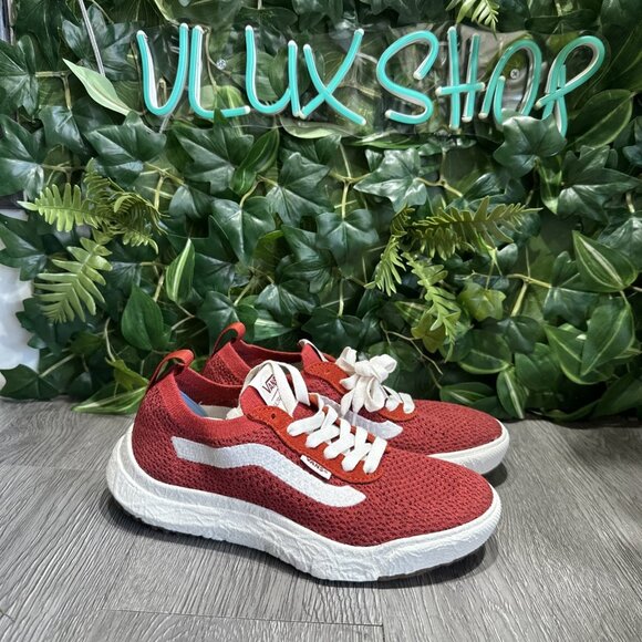 New Vans UltraRange VR3 Red Gum Mesh Sneakers Mens 4.5 Womens 6 Shoes